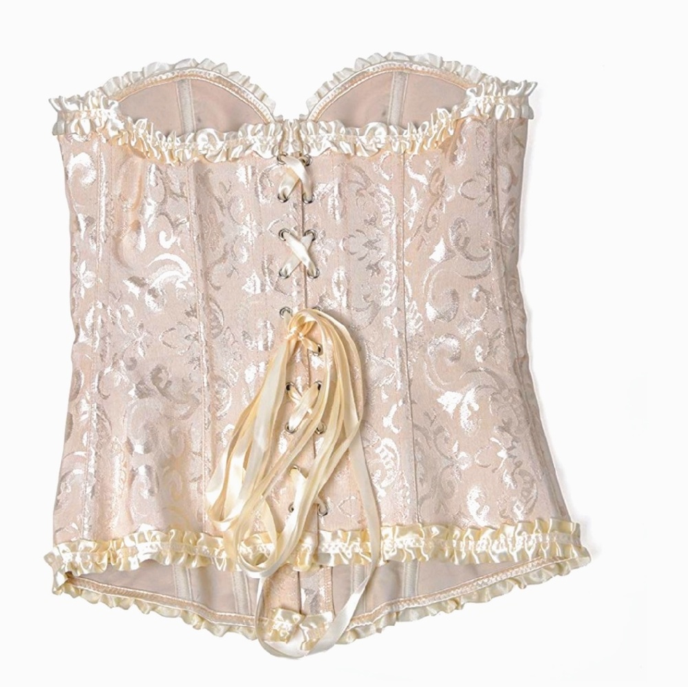 Victorian vintage steel boned corset set - Picture 5 of 7